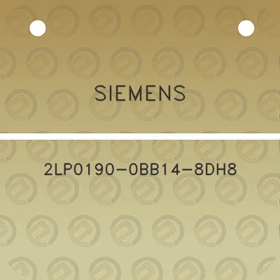 siemens-2lp0190-0bb14-8dh8