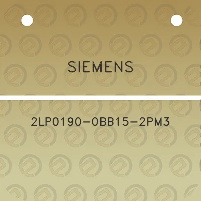 siemens-2lp0190-0bb15-2pm3