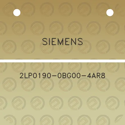 siemens-2lp0190-0bg00-4ar8