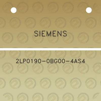 siemens-2lp0190-0bg00-4as4