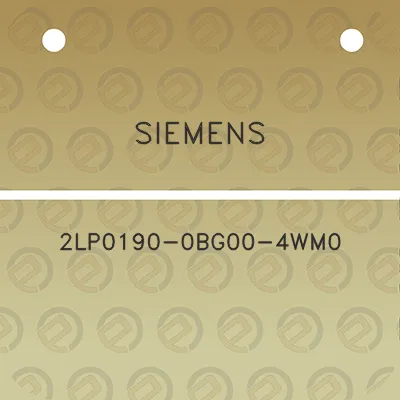 siemens-2lp0190-0bg00-4wm0