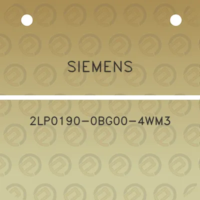 siemens-2lp0190-0bg00-4wm3