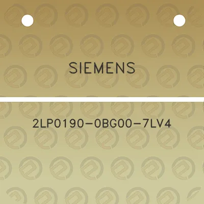 siemens-2lp0190-0bg00-7lv4