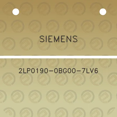 siemens-2lp0190-0bg00-7lv6