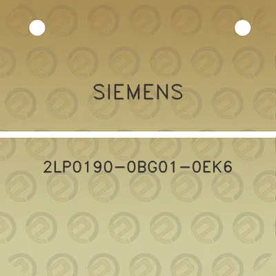 siemens-2lp0190-0bg01-0ek6