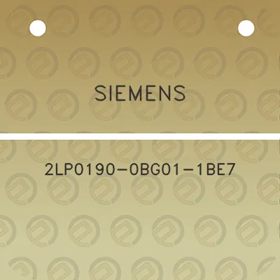 siemens-2lp0190-0bg01-1be7