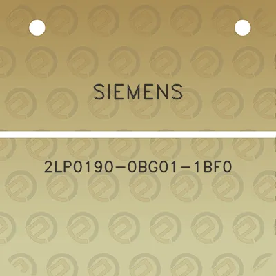 siemens-2lp0190-0bg01-1bf0