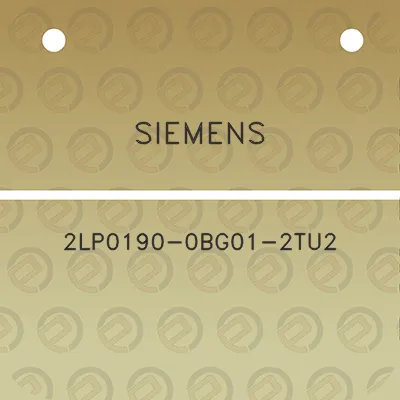 siemens-2lp0190-0bg01-2tu2