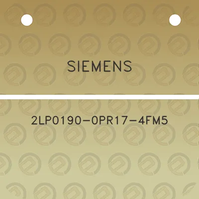 siemens-2lp0190-0pr17-4fm5