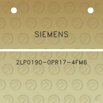 siemens-2lp0190-0pr17-4fm6