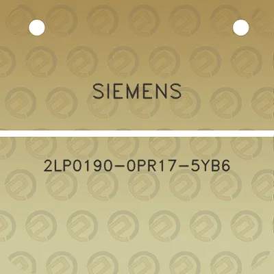 siemens-2lp0190-0pr17-5yb6