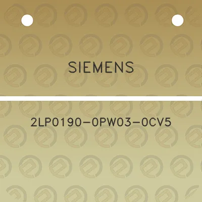 siemens-2lp0190-0pw03-0cv5