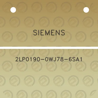 siemens-2lp0190-0wj78-6sa1