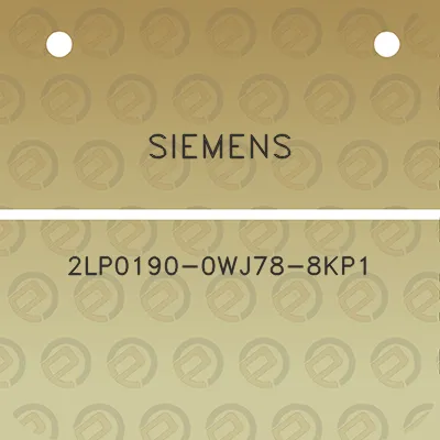 siemens-2lp0190-0wj78-8kp1