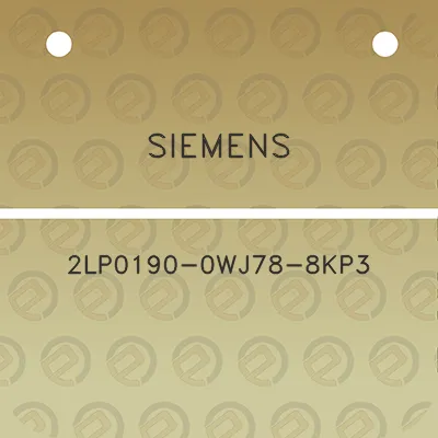 siemens-2lp0190-0wj78-8kp3