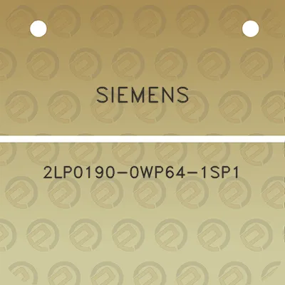 siemens-2lp0190-0wp64-1sp1