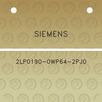 siemens-2lp0190-0wp64-2pj0