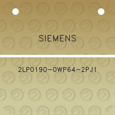 siemens-2lp0190-0wp64-2pj1