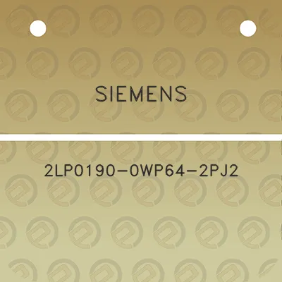 siemens-2lp0190-0wp64-2pj2