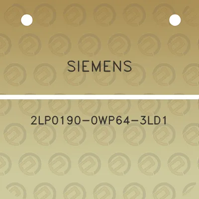 siemens-2lp0190-0wp64-3ld1