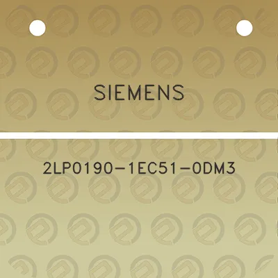 siemens-2lp0190-1ec51-0dm3