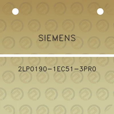 siemens-2lp0190-1ec51-3pr0