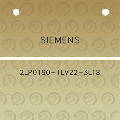 siemens-2lp0190-1lv22-3lt8