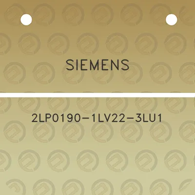 siemens-2lp0190-1lv22-3lu1