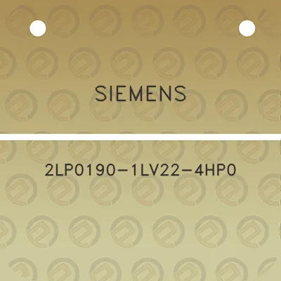 siemens-2lp0190-1lv22-4hp0