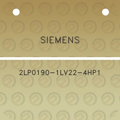 siemens-2lp0190-1lv22-4hp1