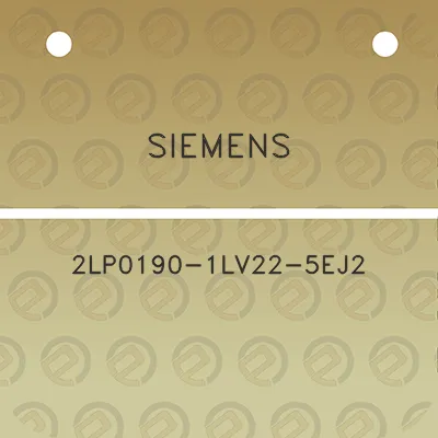 siemens-2lp0190-1lv22-5ej2