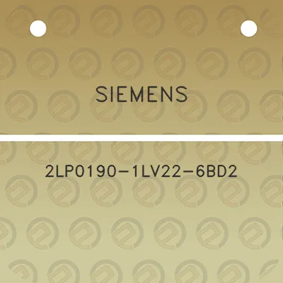 siemens-2lp0190-1lv22-6bd2