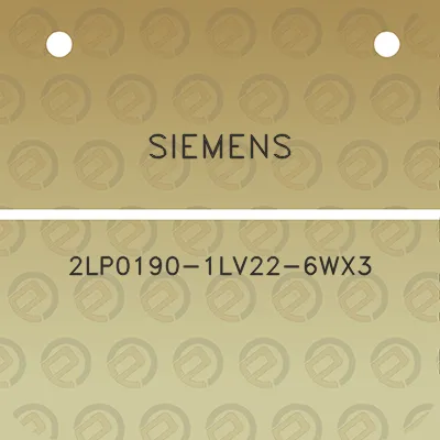 siemens-2lp0190-1lv22-6wx3