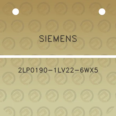 siemens-2lp0190-1lv22-6wx5