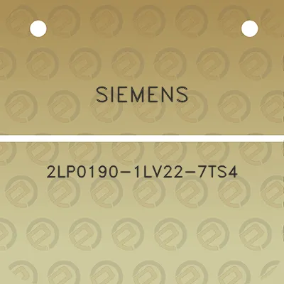 siemens-2lp0190-1lv22-7ts4