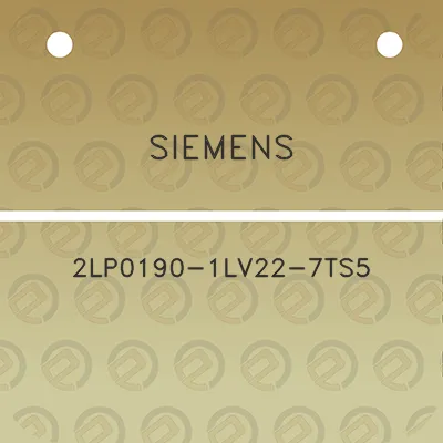 siemens-2lp0190-1lv22-7ts5