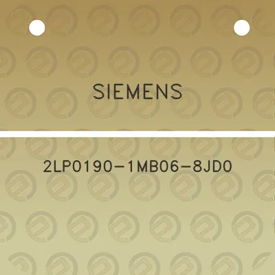 siemens-2lp0190-1mb06-8jd0