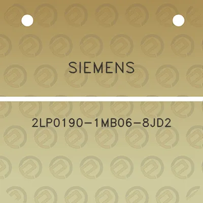 siemens-2lp0190-1mb06-8jd2