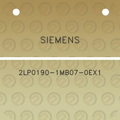 siemens-2lp0190-1mb07-0ex1