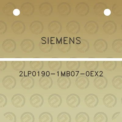 siemens-2lp0190-1mb07-0ex2