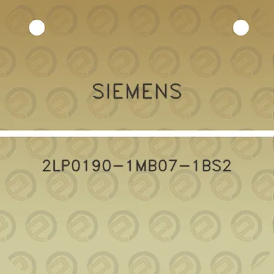 siemens-2lp0190-1mb07-1bs2