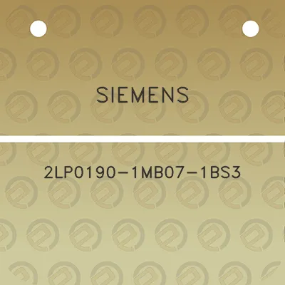 siemens-2lp0190-1mb07-1bs3