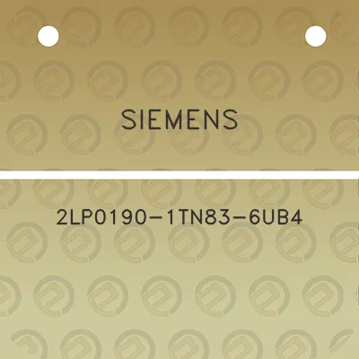 siemens-2lp0190-1tn83-6ub4