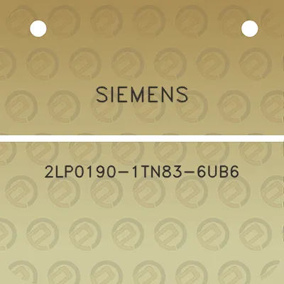 siemens-2lp0190-1tn83-6ub6