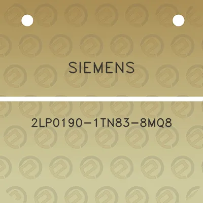 siemens-2lp0190-1tn83-8mq8