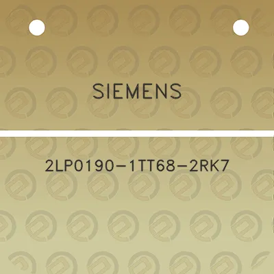 siemens-2lp0190-1tt68-2rk7