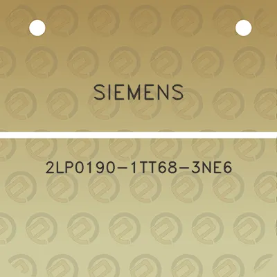 siemens-2lp0190-1tt68-3ne6