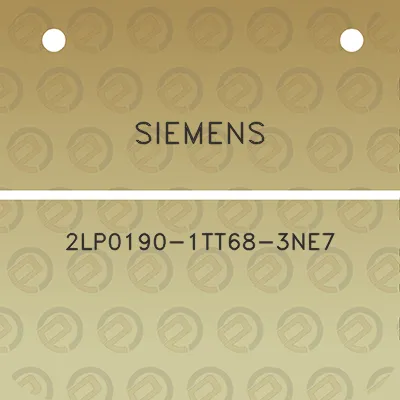 siemens-2lp0190-1tt68-3ne7