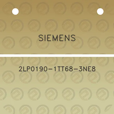 siemens-2lp0190-1tt68-3ne8