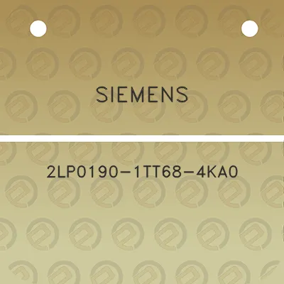 siemens-2lp0190-1tt68-4ka0